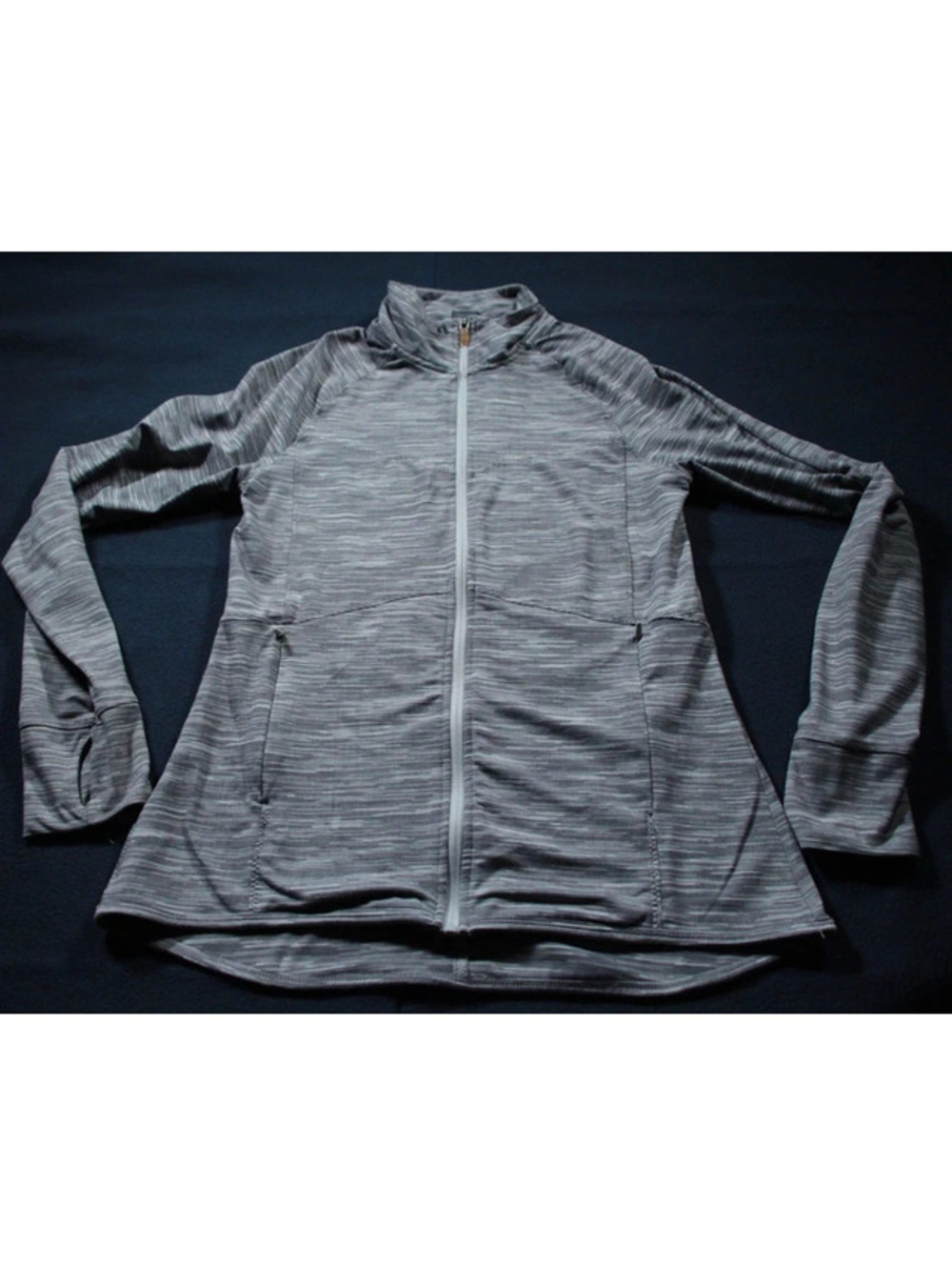 Women's Champion Running Jacket Gray M Polyester Spandex